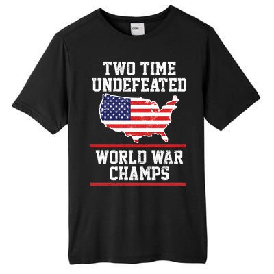 Two Time Undefeated World War Champs Tall Fusion ChromaSoft Performance T-Shirt