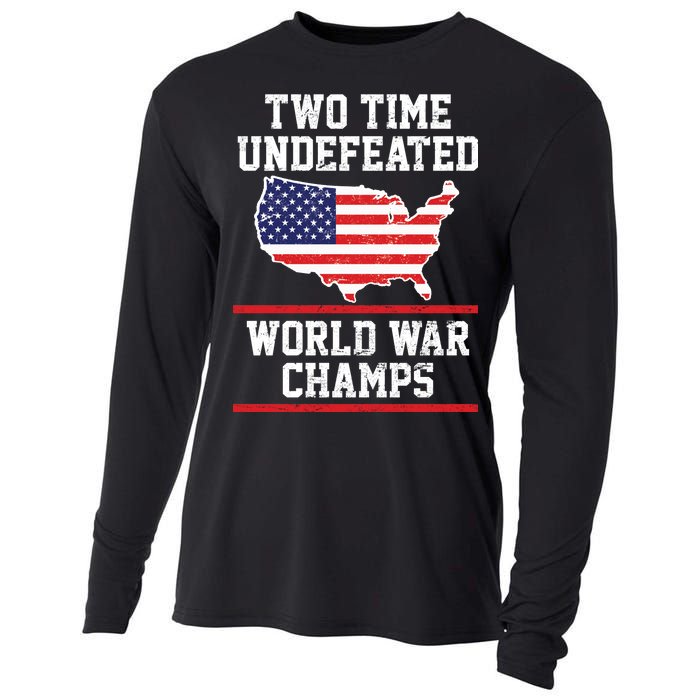 Two Time Undefeated World War Champs Cooling Performance Long Sleeve Crew