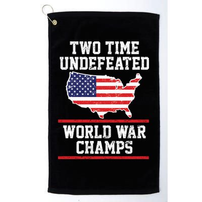 Two Time Undefeated World War Champs Golf Towel
