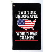Two Time Undefeated World War Champs Golf Towel