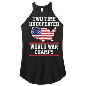 Two Time Undefeated World War Champs Women's Perfect Tri Rocker Tank