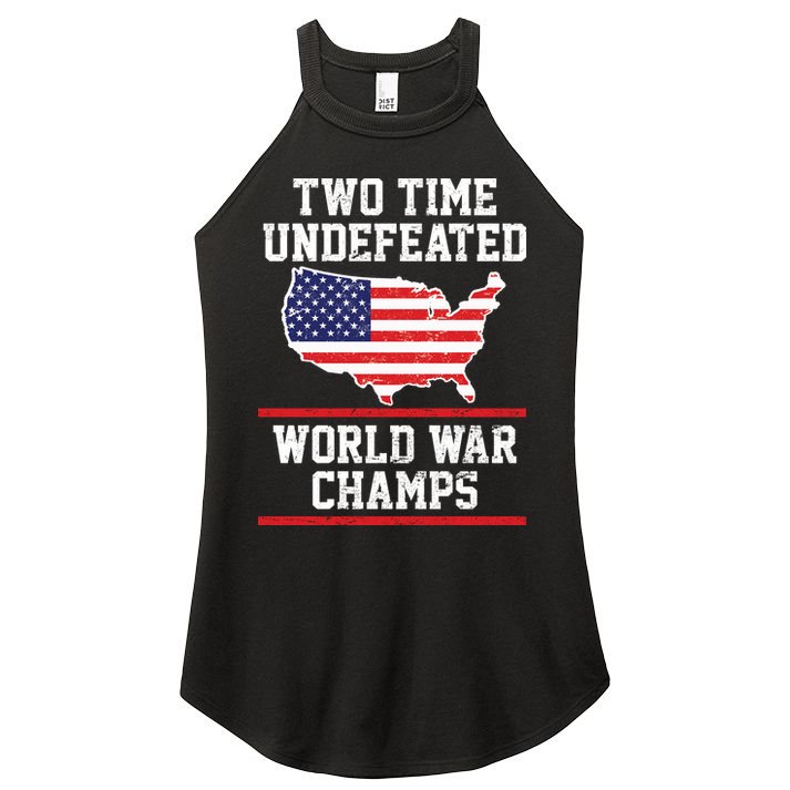 Two Time Undefeated World War Champs Women's Perfect Tri Rocker Tank