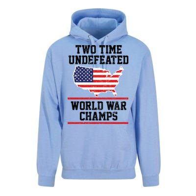 Two Time Undefeated World War Champs Unisex Surf Hoodie