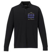 Two Titles Dad And Padre Performance Long Sleeve Polo