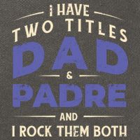 Two Titles Dad And Padre Cotton Canvas Backpack