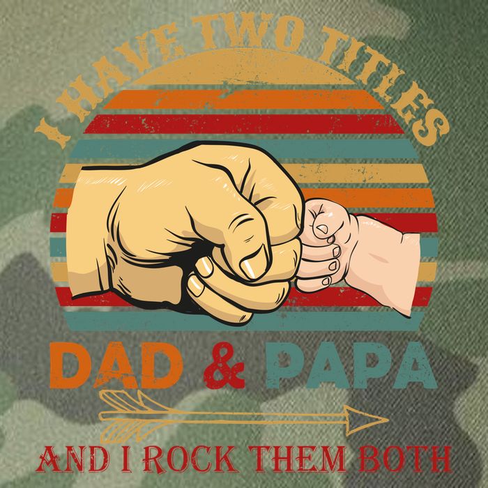 Two Titles Dad And Pap I Rock Them Both Legacy Tie Dye Trucker Hat