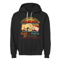 Two Titles Dad And Pap I Rock Them Both Garment-Dyed Fleece Hoodie