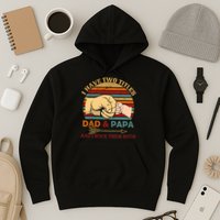 Two Titles Dad And Pap I Rock Them Both Hoodie