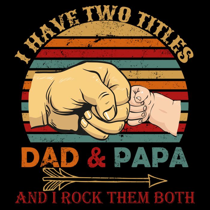 Two Titles Dad And Pap I Rock Them Both Flatbill Hat