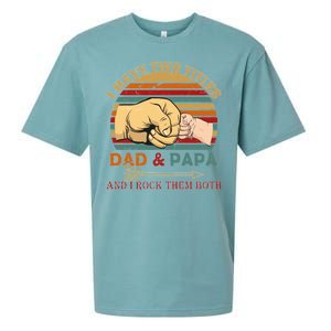 Two Titles Dad And Pap I Rock Them Both Sueded Cloud Jersey T-Shirt