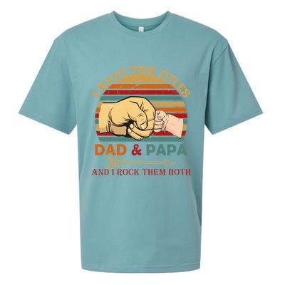 Two Titles Dad And Pap I Rock Them Both Sueded Cloud Jersey T-Shirt