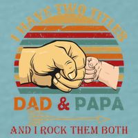 Two Titles Dad And Pap I Rock Them Both Sueded Cloud Jersey T-Shirt