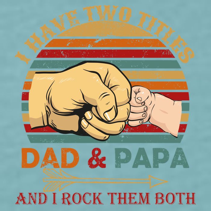 Two Titles Dad And Pap I Rock Them Both Sueded Cloud Jersey T-Shirt
