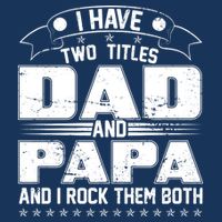 Two Titles Dad And Papa Cool Comfort Performance Bucket Hat