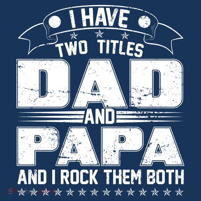 Two Titles Dad And Papa Sustainable Bucket Hat