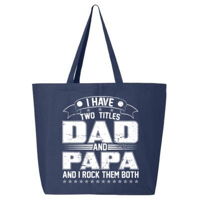 Two Titles Dad And Papa 25L Jumbo Tote