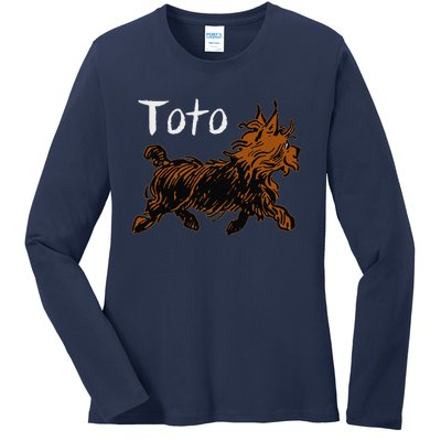 Toto Wizard Of OZ DogFunny Fairytale Ladies Long Sleeve Shirt