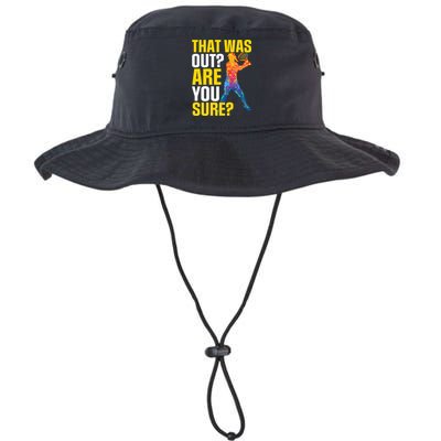 That Was Out Are You Sure Sport Tennis Cool Gift Bucket Hat