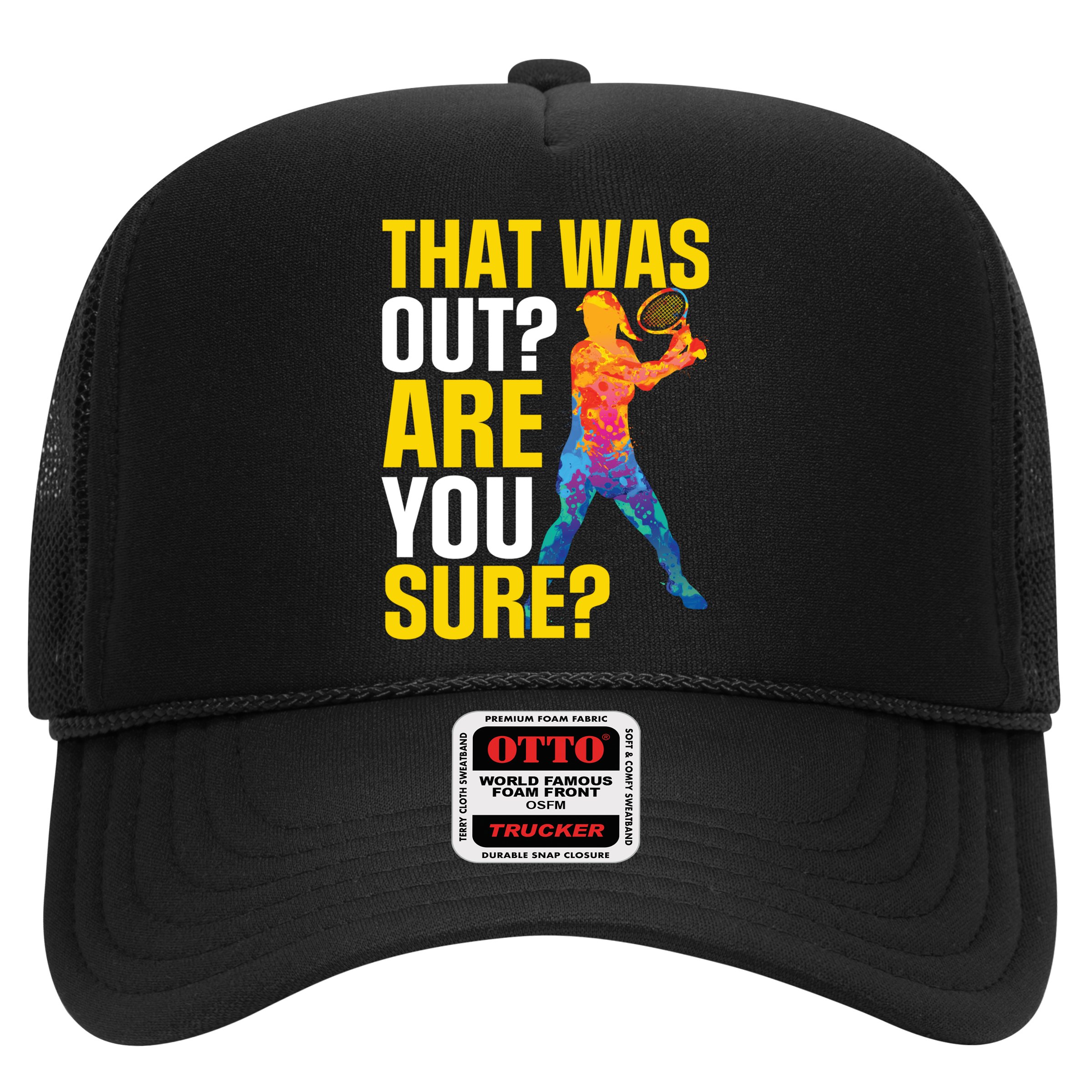 That Was Out Are You Sure Sport Tennis Cool Gift Hat
