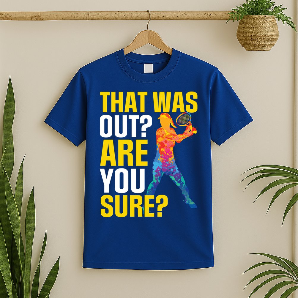 That Was Out Are You Sure Sport Tennis Cool Gift T-Shirt