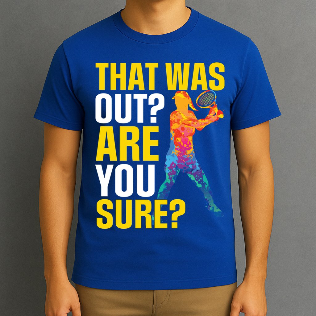 That Was Out Are You Sure Sport Tennis Cool Gift T-Shirt