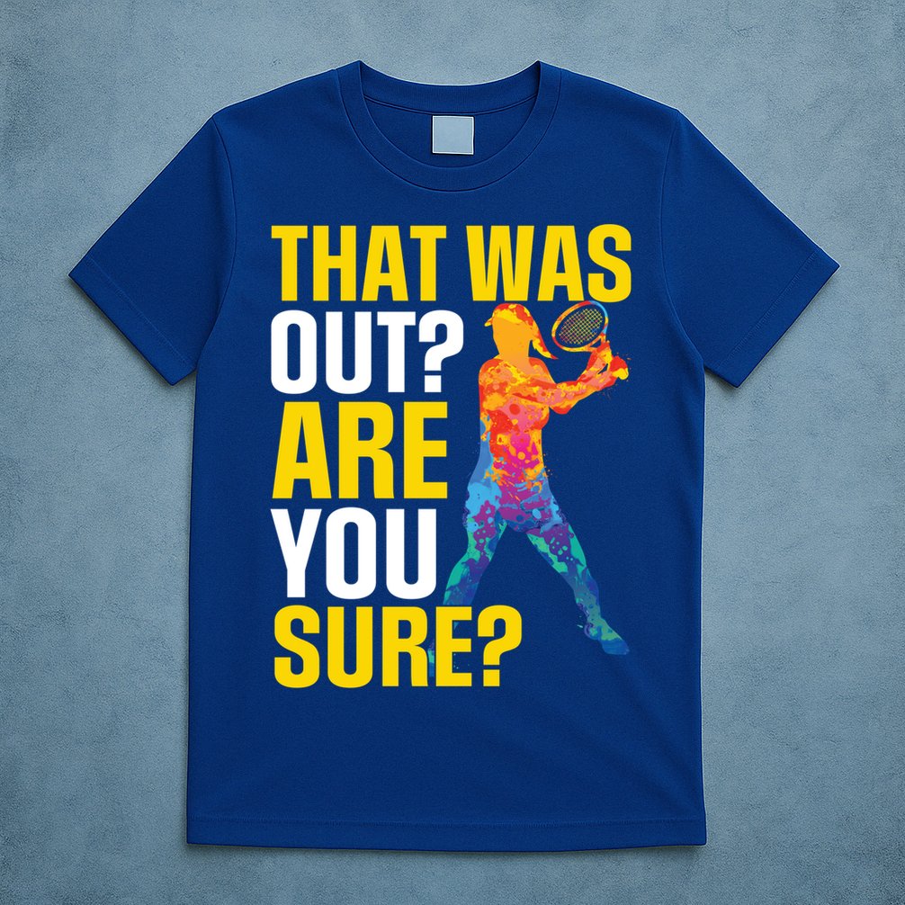That Was Out Are You Sure Sport Tennis Cool Gift T-Shirt