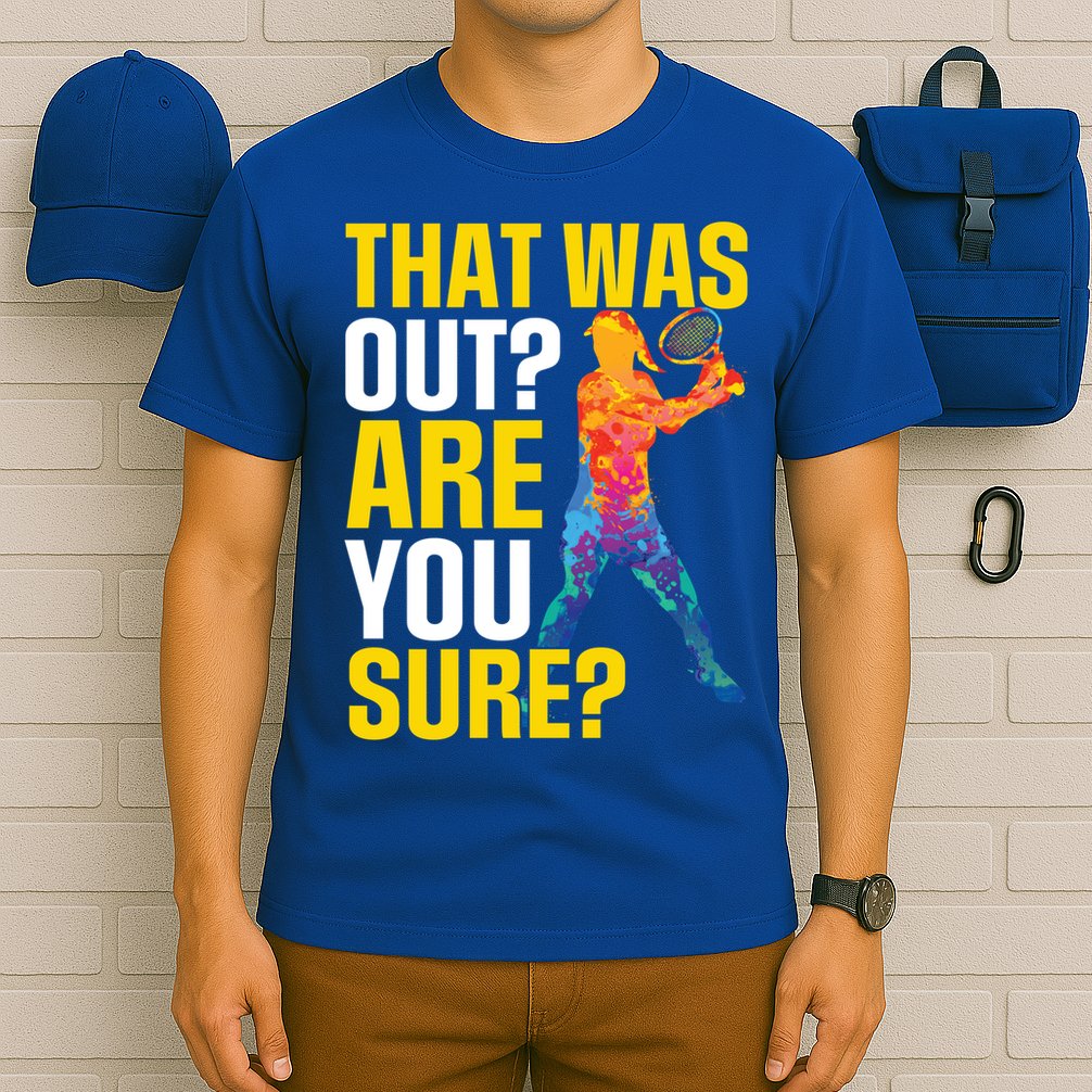 That Was Out Are You Sure Sport Tennis Cool Gift T-Shirt