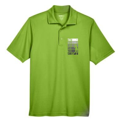 That Was Out Are You Sure Tennis Gift Men's Origin Performance Piqué Polo