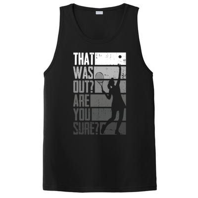 That Was Out Are You Sure Tennis Gift PosiCharge Competitor Tank