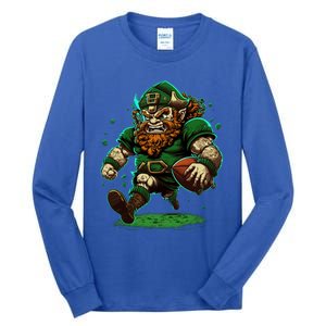 Touchdown With Our Leprechaun American Football And Great Gift Tall Long Sleeve T-Shirt