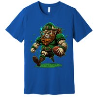 Touchdown With Our Leprechaun American Football And Great Gift Premium T-Shirt