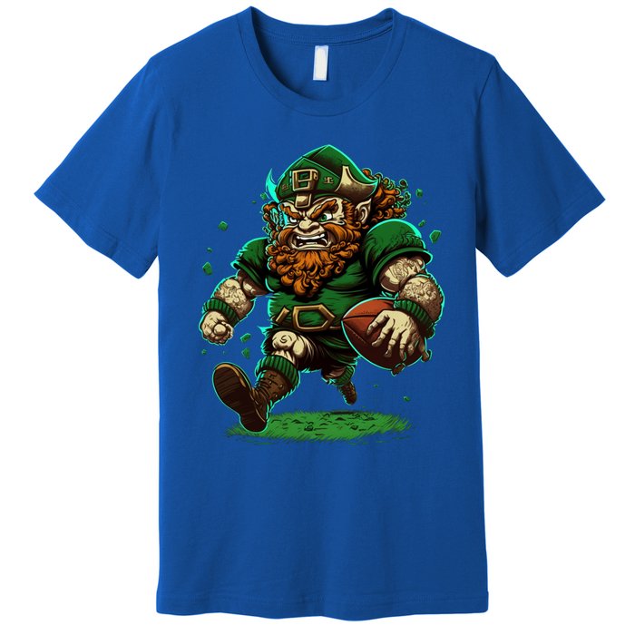 Touchdown With Our Leprechaun American Football And Great Gift Premium T-Shirt