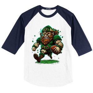 Touchdown With Our Leprechaun American Football And Great Gift Baseball Sleeve Shirt