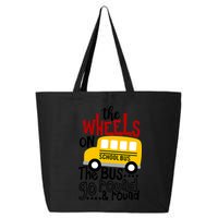 The Wheels On The School Bus Go Round And Round Back To School 25L Jumbo Tote