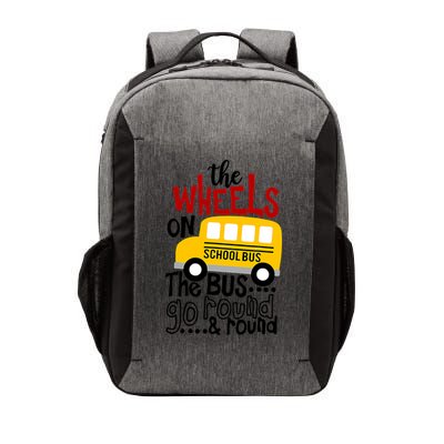 The Wheels On The School Bus Go Round And Round Back To School Vector Backpack