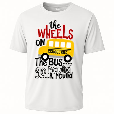 The Wheels On The School Bus Go Round And Round Back To School Performance Shirt