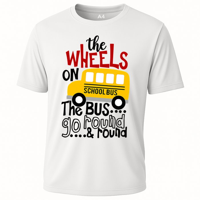The Wheels On The School Bus Go Round And Round Back To School Performance Shirt
