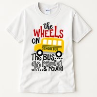 The Wheels On The School Bus Go Round And Round Back To School Tall T-Shirt