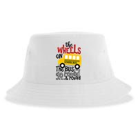 The Wheels On The School Bus Go Round And Round Back To School Sustainable Bucket Hat
