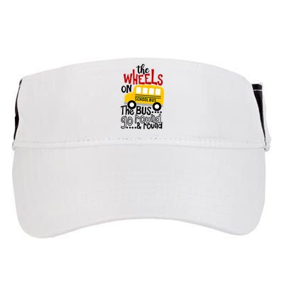 The Wheels On The School Bus Go Round And Round Back To School Adult Drive Performance Visor