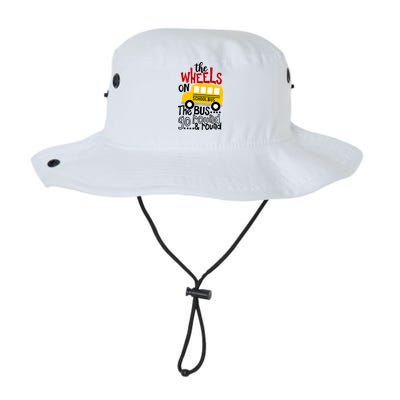 The Wheels On The School Bus Go Round And Round Back To School Bucket Hat