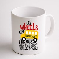 The Wheels On The School Bus Go Round And Round Back To School Mug