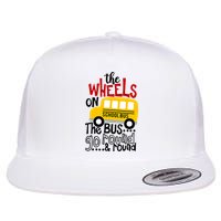 The Wheels On The School Bus Go Round And Round Back To School Flatbill Hat