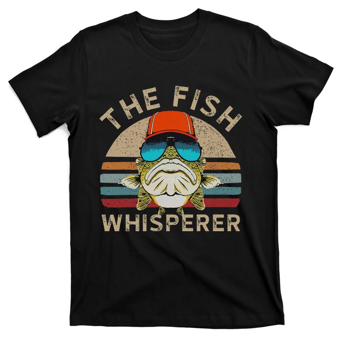 The Whisperer Of Fish Retro Vintage Fishing Angler Fisherman T-Shirt