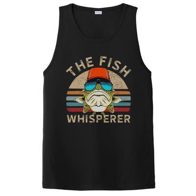 The Whisperer Of Fish Retro Vintage Fishing Angler Fisherman PosiCharge Competitor Tank