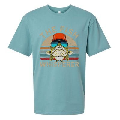 The Whisperer Of Fish Retro Vintage Fishing Angler Fisherman Sueded Cloud Jersey T-Shirt