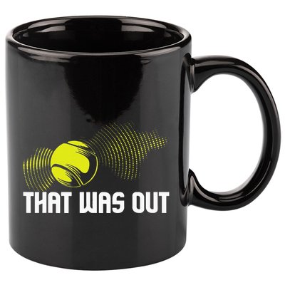That Was Out Tennis Player Sports Lover Matching Team 11oz C Handle Ceramic Mug