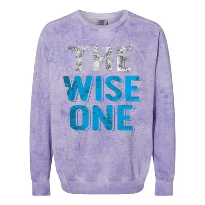 The Wise One Passover Holiday Jewish Gifts Colorblast Crewneck Sweatshirt