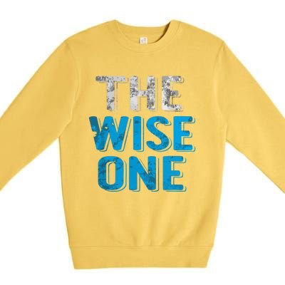 The Wise One Passover Holiday Jewish Gifts Premium Crewneck Sweatshirt