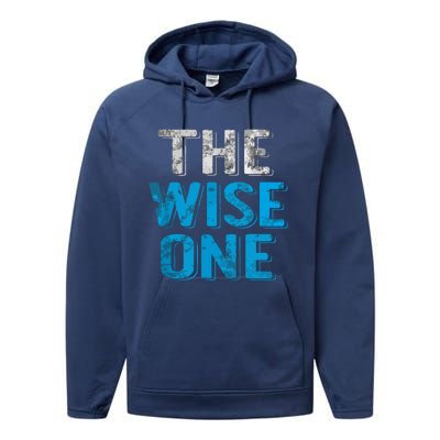 The Wise One Passover Holiday Jewish Gifts Performance Fleece Hoodie